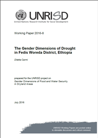 The Gender Dimensions of Drought in Fedis Woreda District, Ethiopia